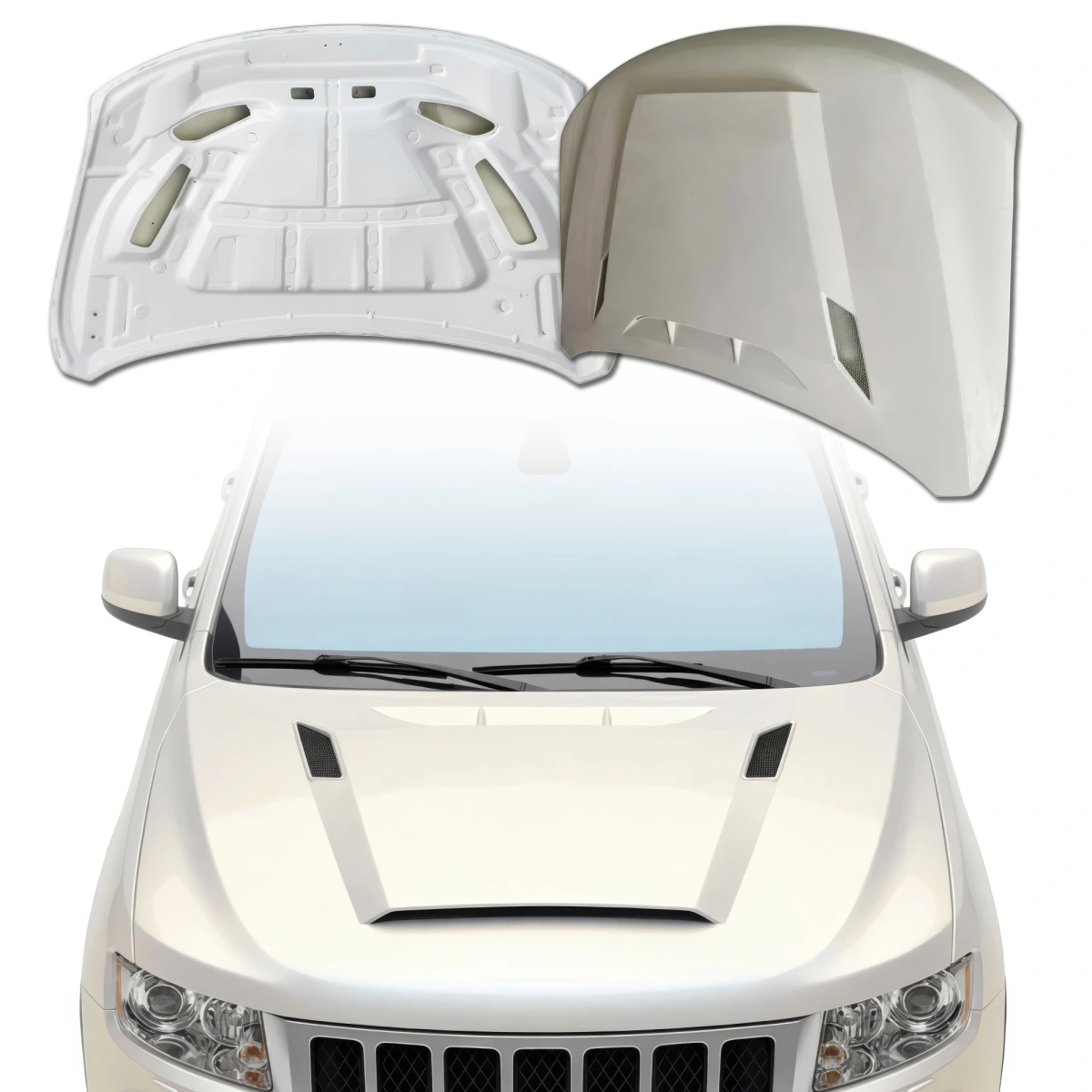 Modify your Jeep Cherokee 2011 with our Exterior/Hoods - 1