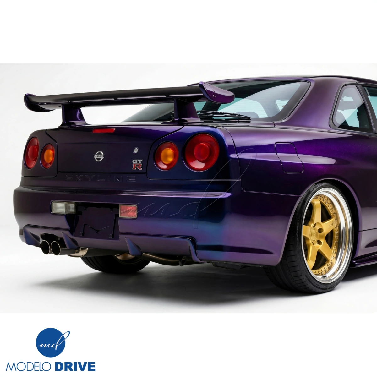 Modify your Nissan Skyline (R34) GTR 1999 with our Exterior/Rear Bumpers - 4