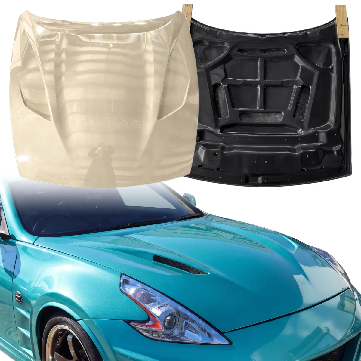 Modify your Nissan 370Z 2009 with our Exterior/Hoods - 11