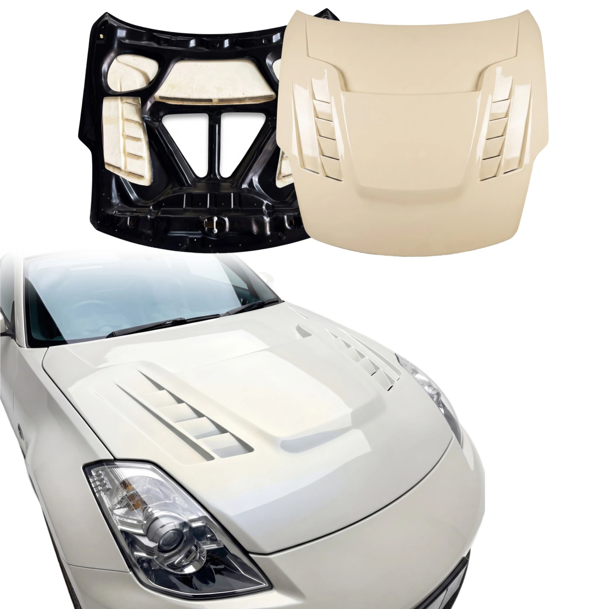 Modify your Nissan 350Z 2003 with our Exterior/Hoods - 1