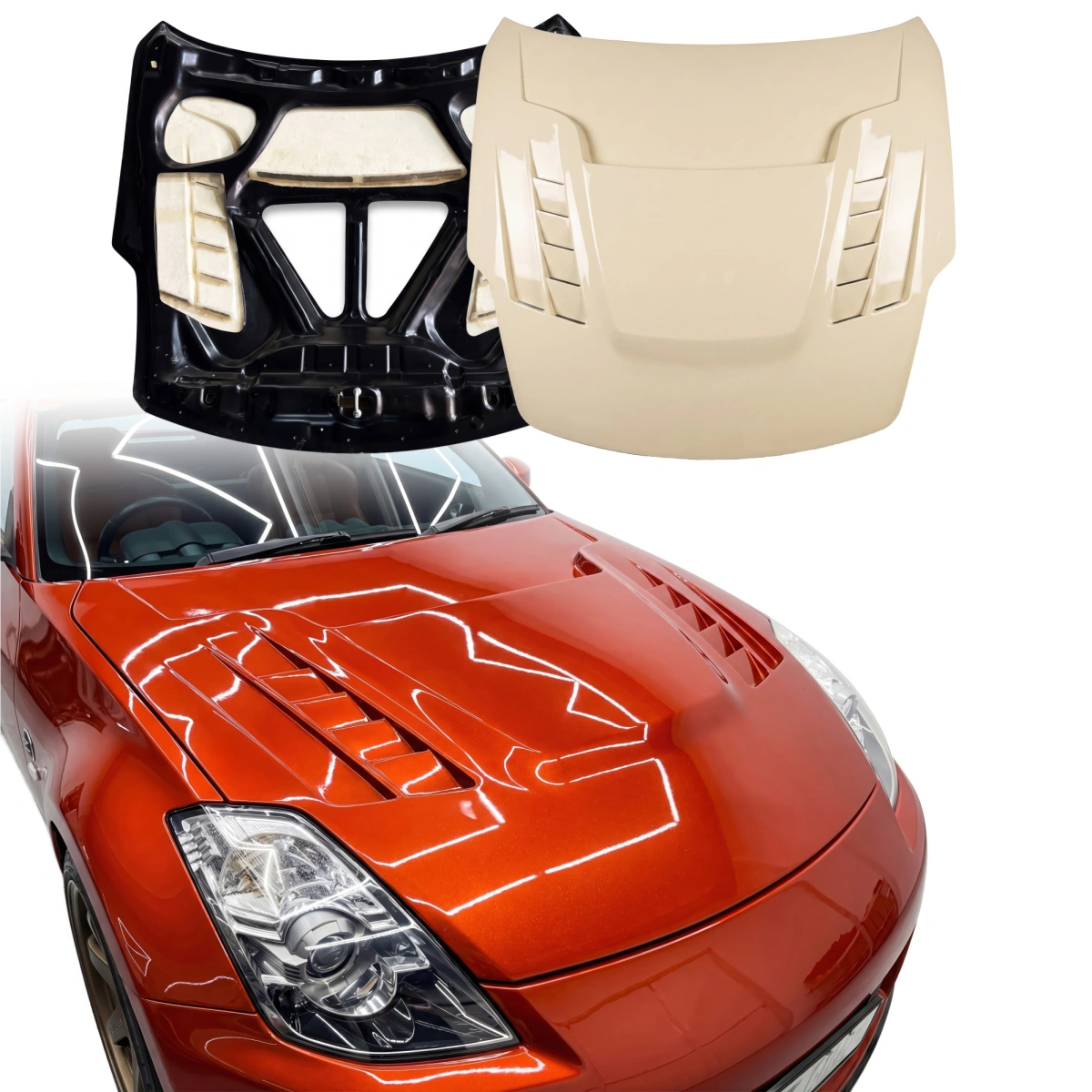 Modify your Nissan 350Z 2003 with our Exterior/Hoods - 4