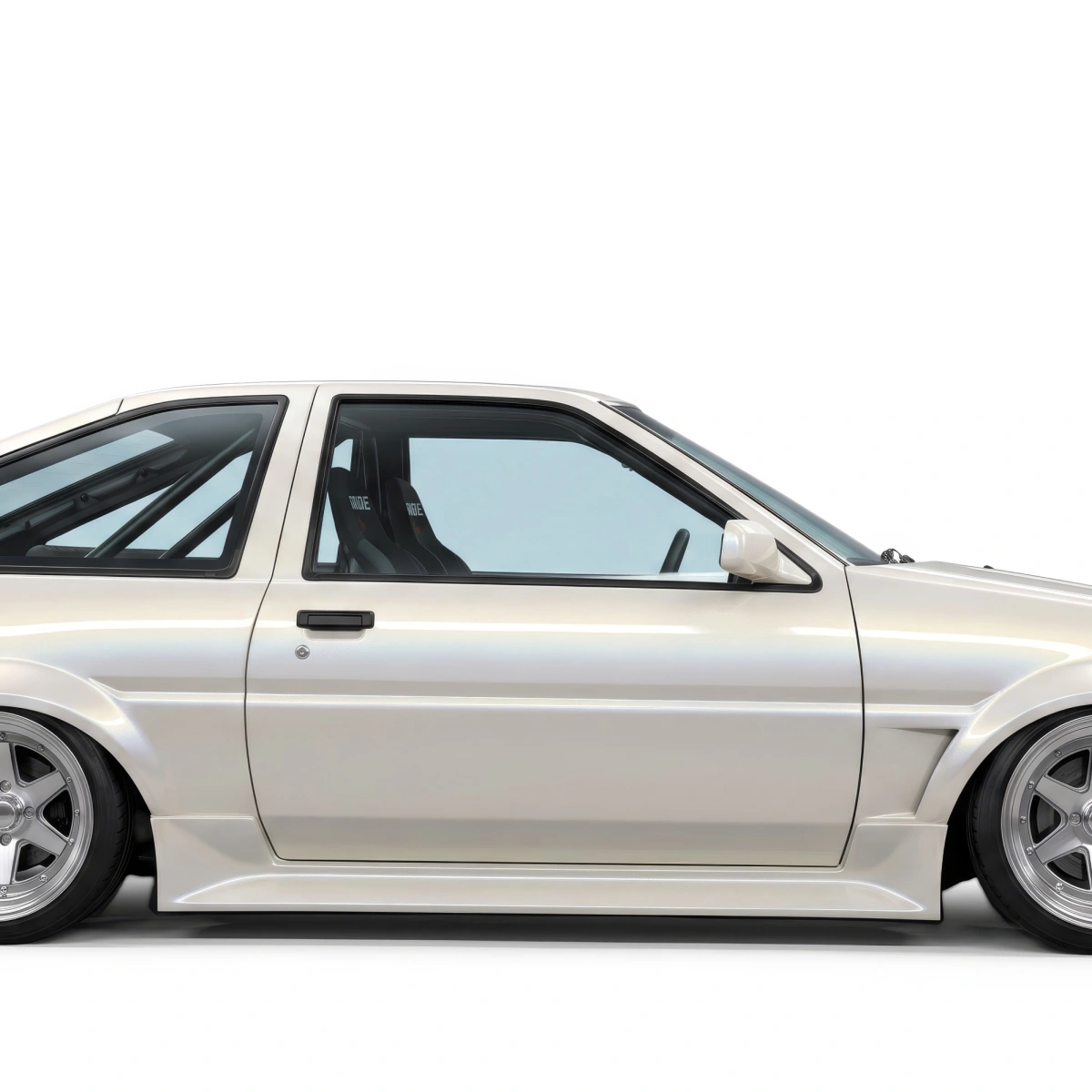 Modify your Toyota Corolla 1984 with our Exterior/Side Skirts - 1