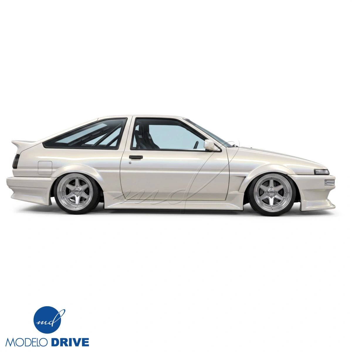 Modify your Toyota Corolla 1984 with our Exterior/Side Skirts - 2