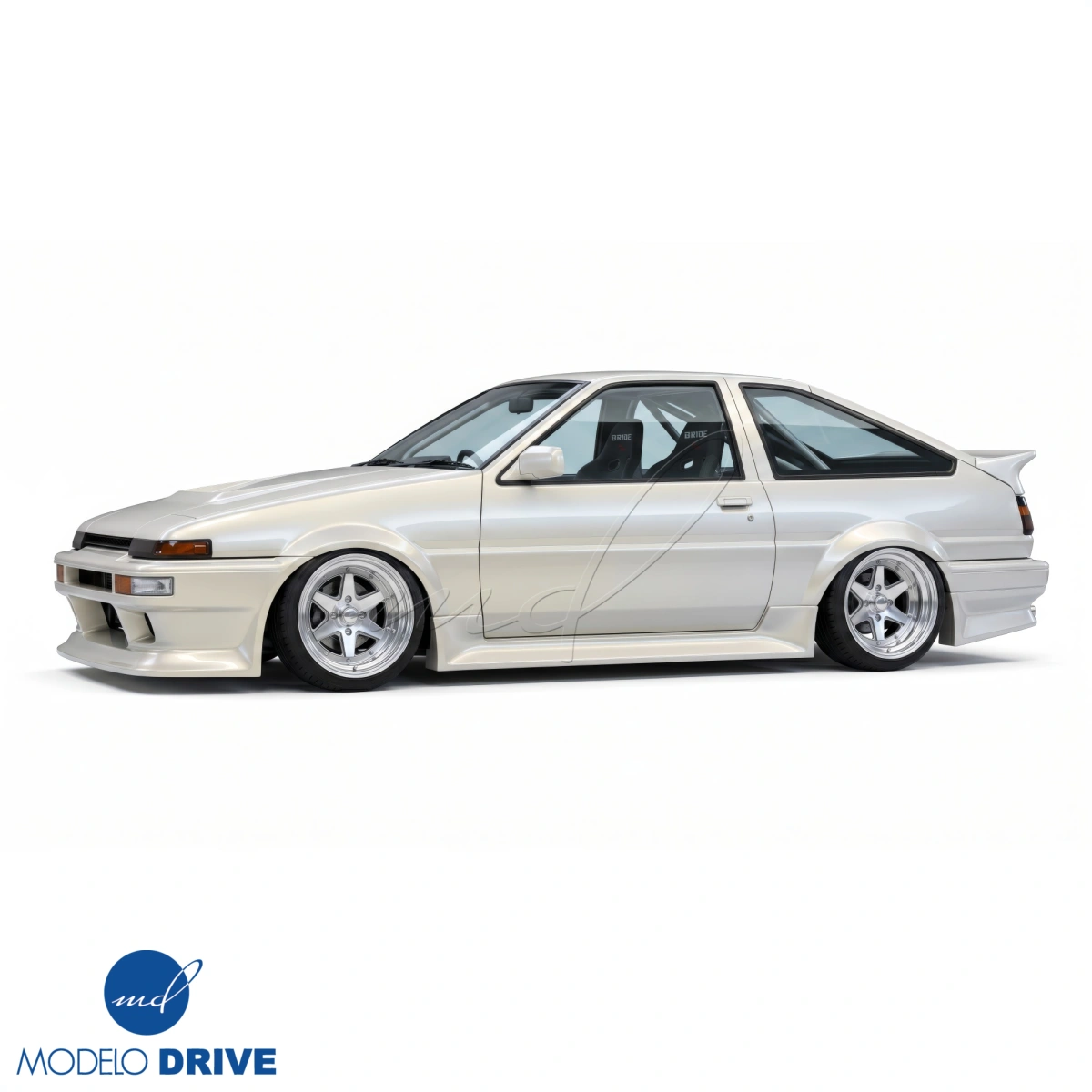 Modify your Toyota Corolla 1984 with our Exterior/Side Skirts - 7