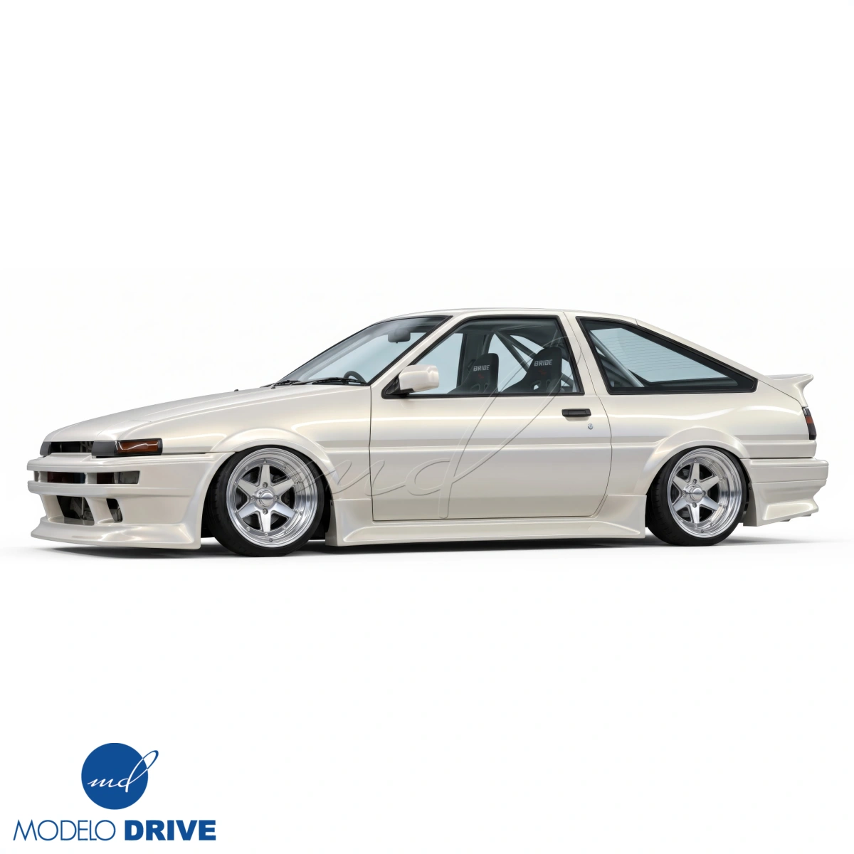 Modify your Toyota Corolla 1984 with our Exterior/Side Skirts - 10