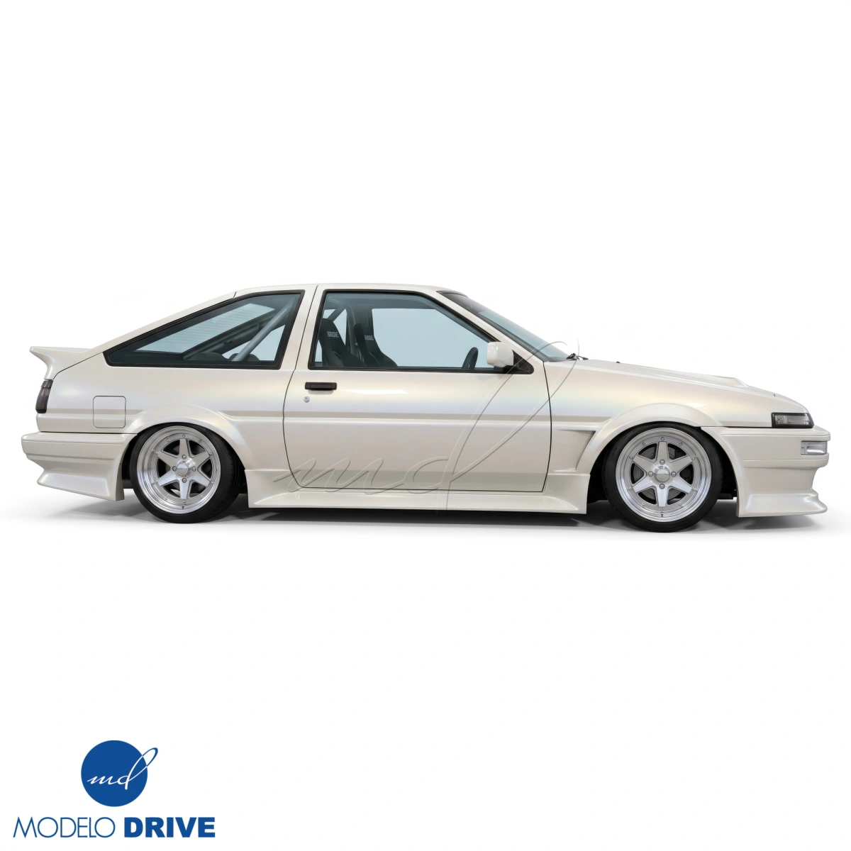 Modify your Toyota Corolla 1984 with our Exterior/Side Skirts - 15