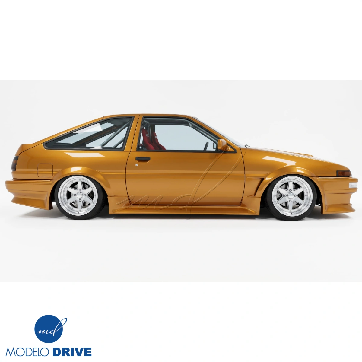Modify your Toyota Corolla 1984 with our Exterior/Side Skirts - 50