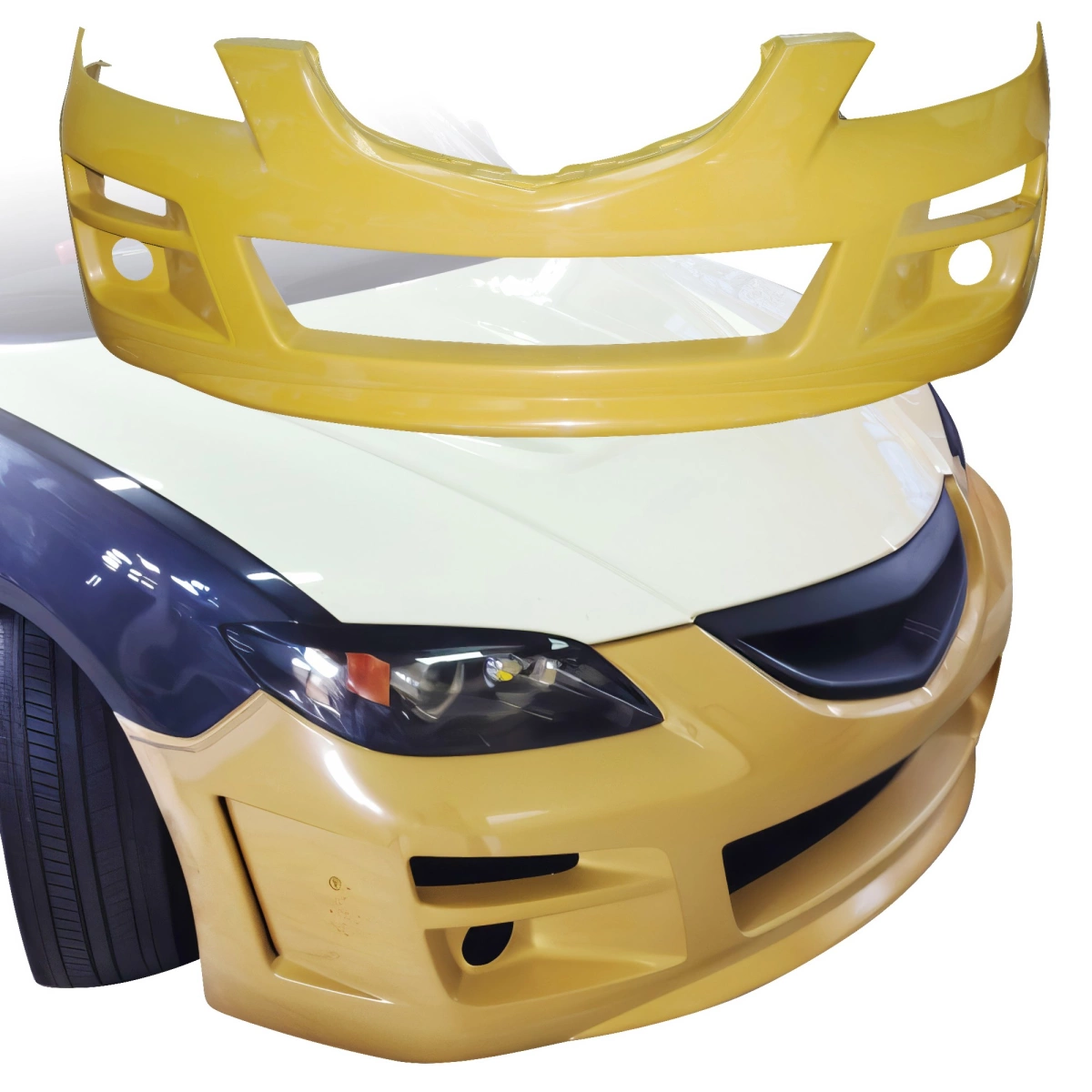 Modify your Mazda 3 2004 with our Exterior/Front Bumpers - 6