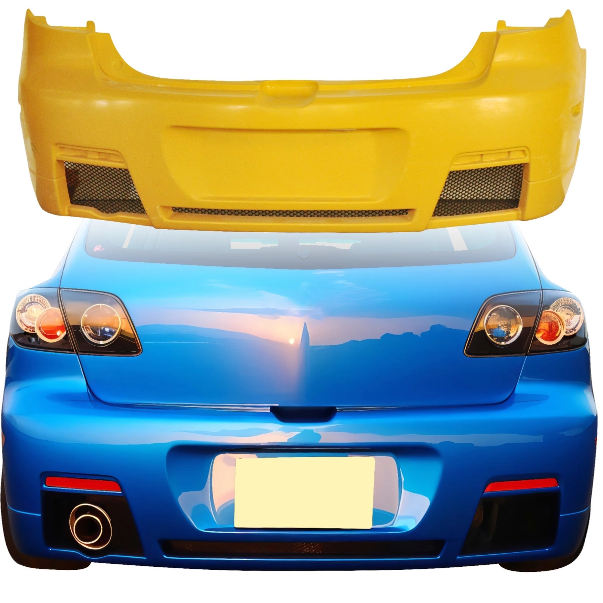 Modify your Mazda 3 2004 with our Exterior/Rear Bumpers - 1