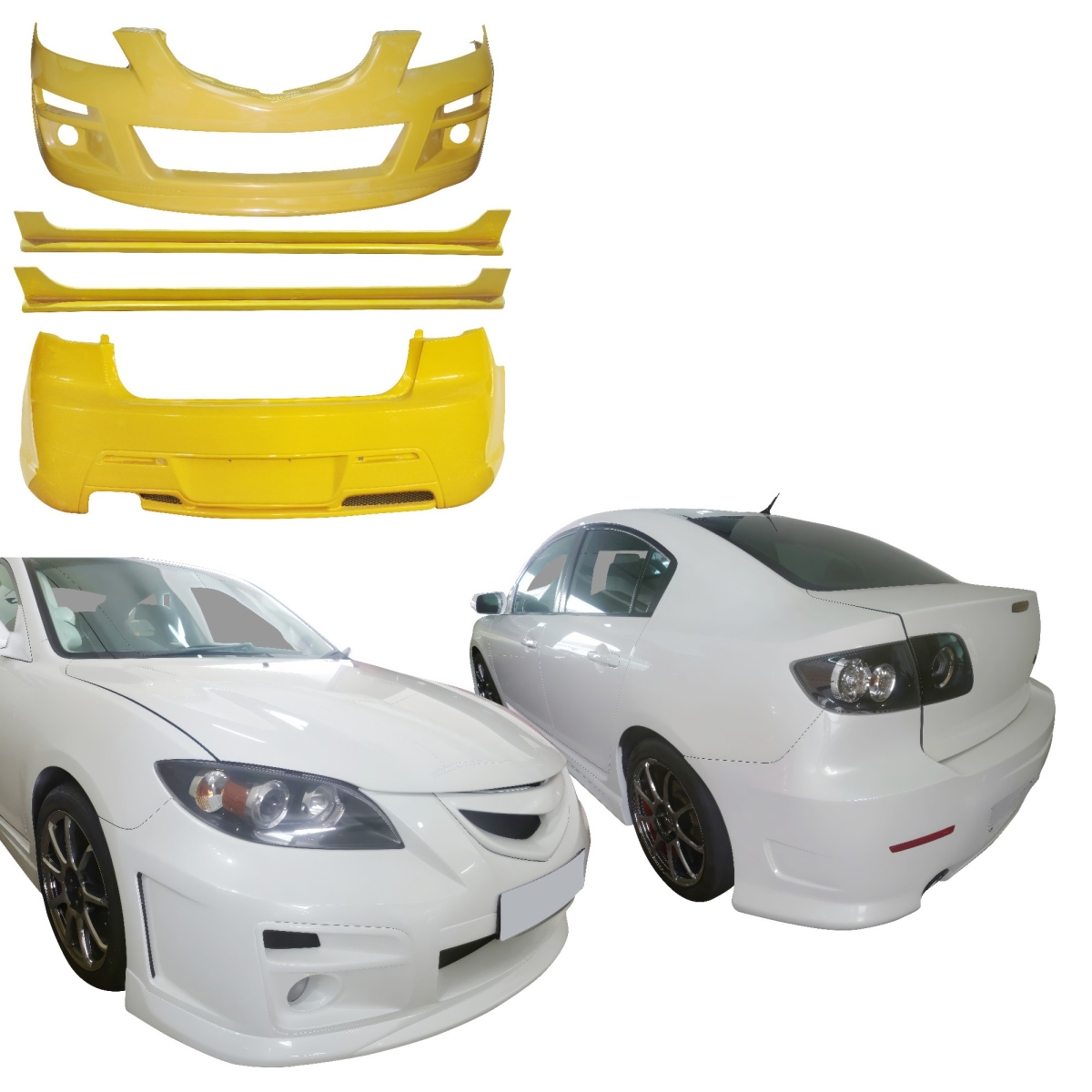 Modify your Mazda 3 2004 with our Exterior/Rear Bumpers -