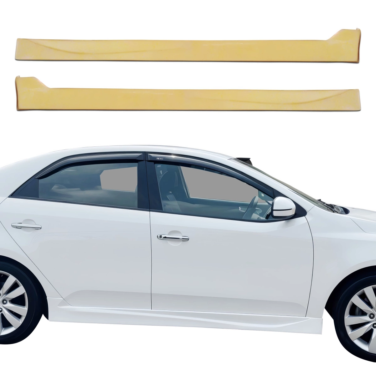 Modify your KIA Forte 2010 with our Exterior/Side Skirts - 1