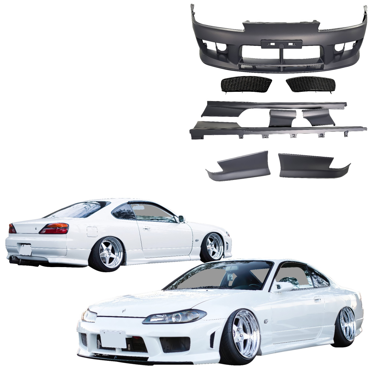 Modify your Nissan Silvia 1999 with our Exterior/Complete Body Kits - 