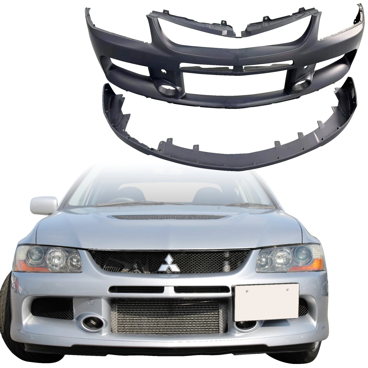 Modify your Mitsubishi Evolution 2003 with our Exterior/Front Bumpers - 3