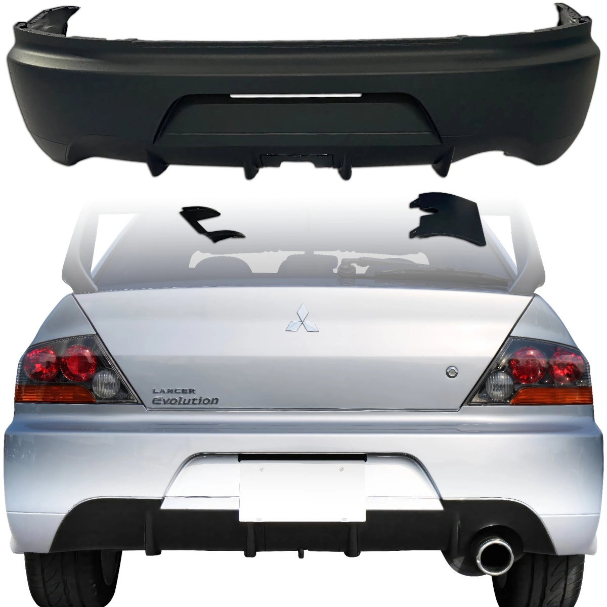 Modify your Mitsubishi Evolution 2003 with our Exterior/Rear Bumpers - 4