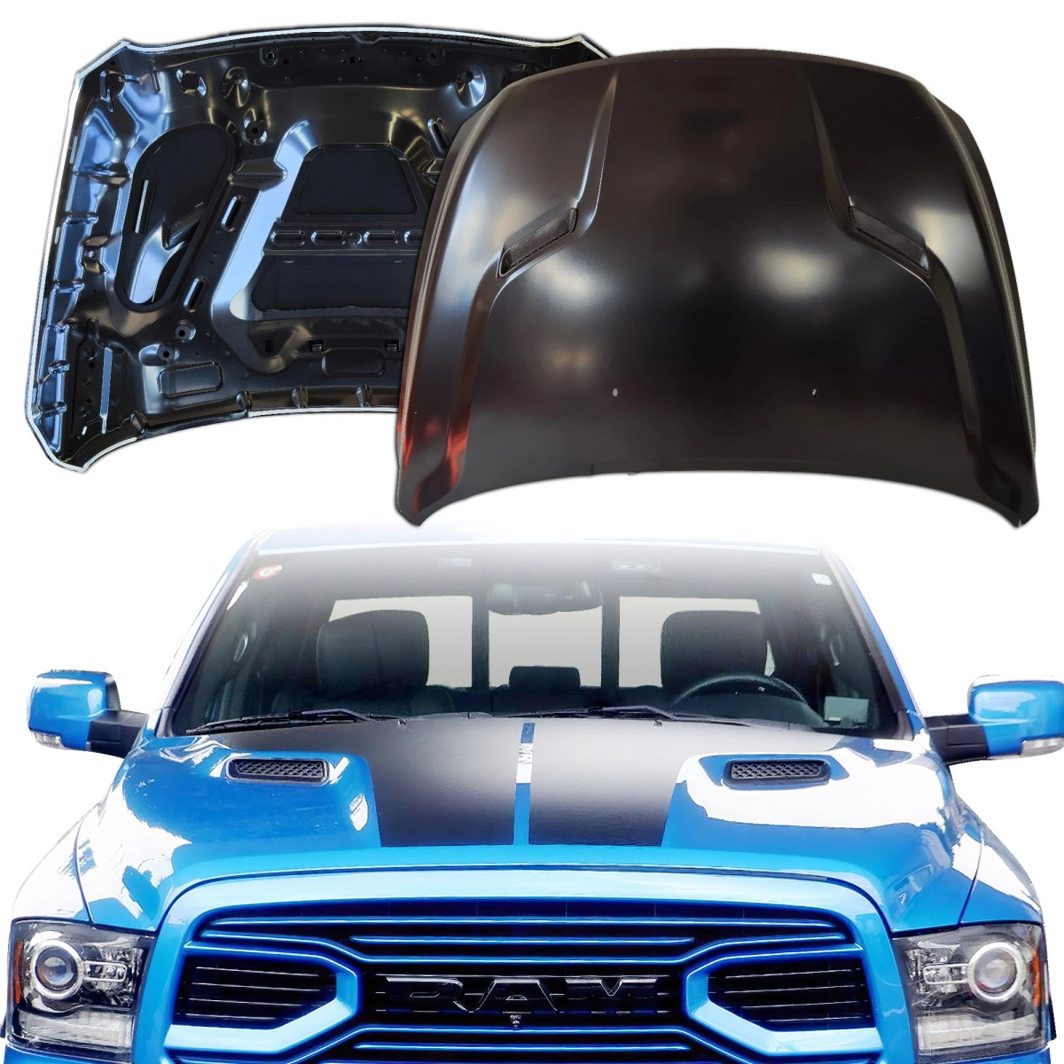 Modify your Ram 1500 2009 with our Exterior/Hoods - 9