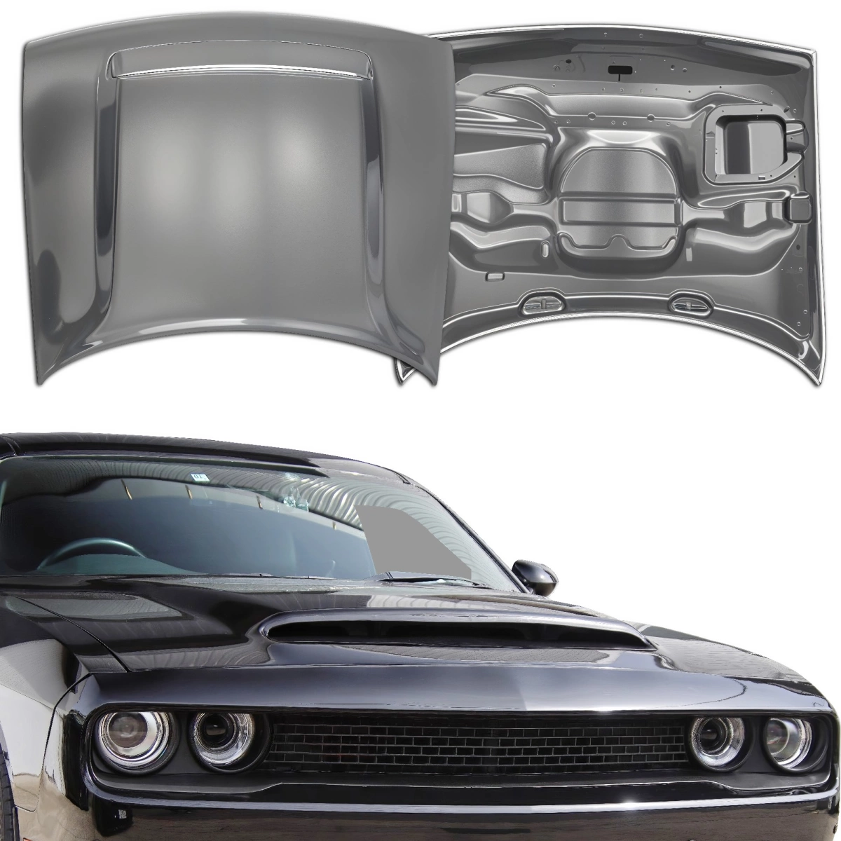 Modify your Dodge Challenger 2008 with our Exterior/Hoods - 1
