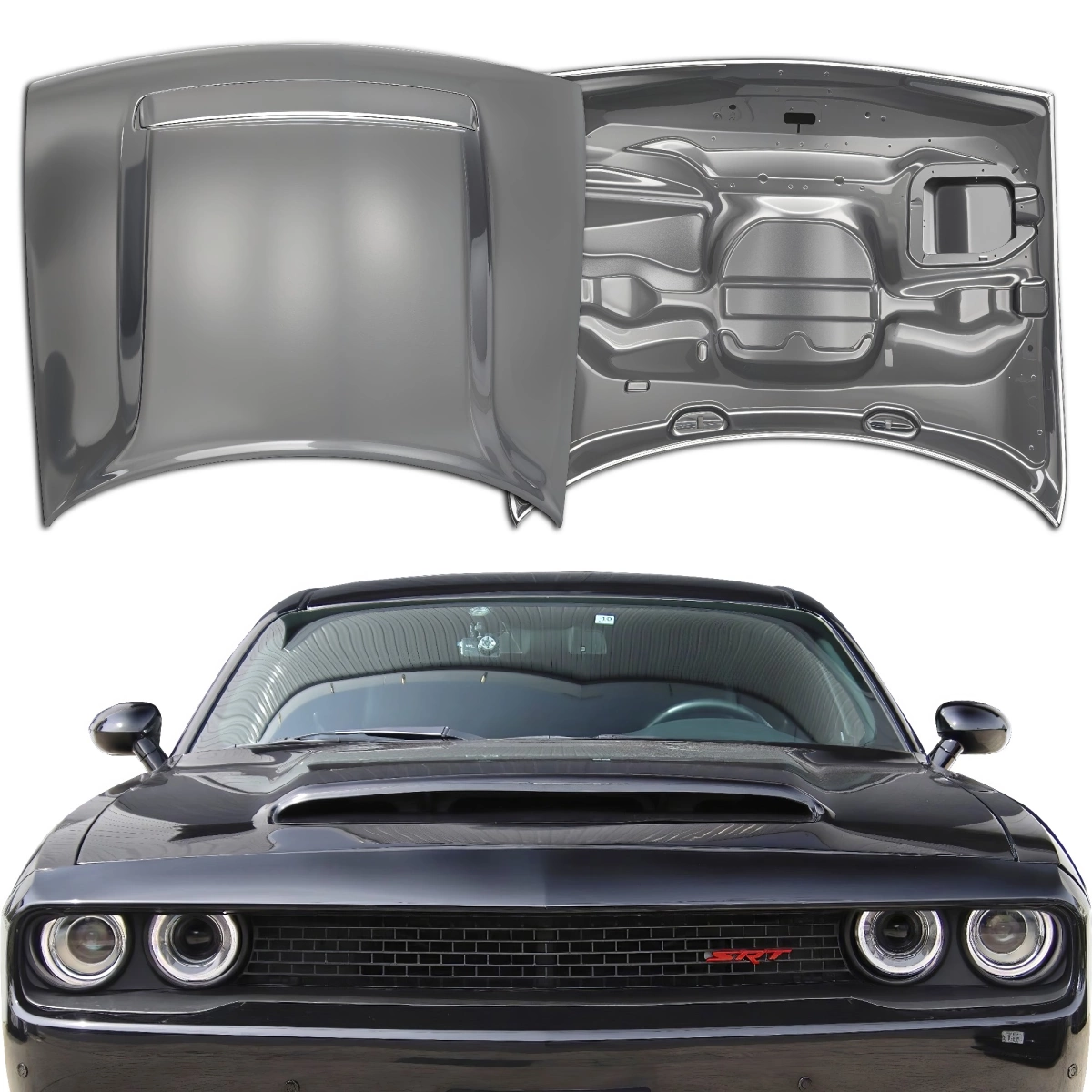 Modify your Dodge Challenger 2008 with our Exterior/Hoods - 10