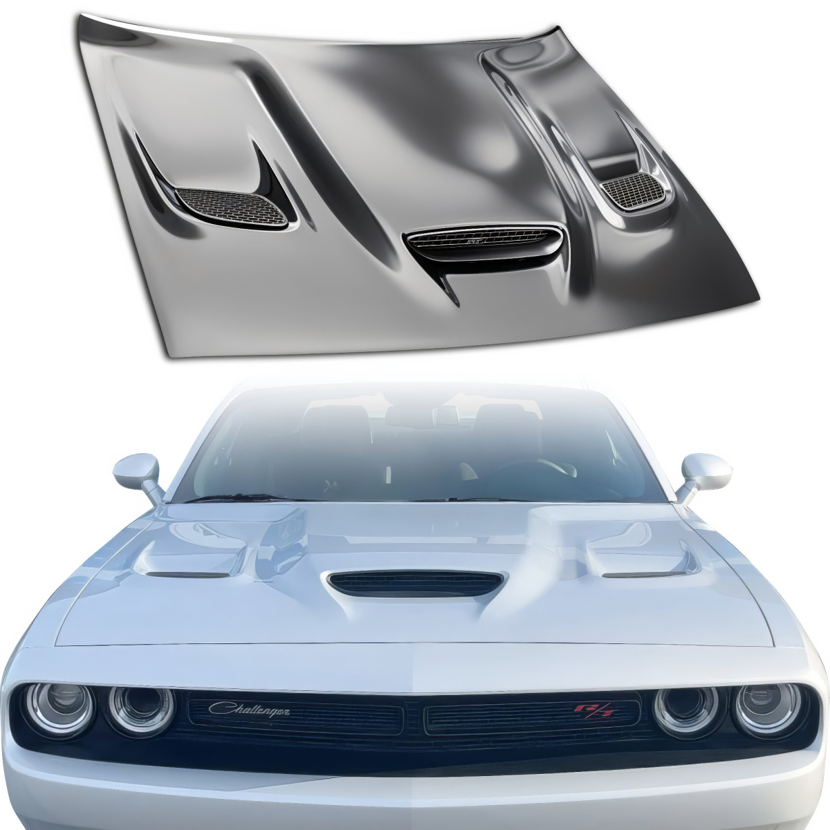 Modify your Dodge Challenger 2008 with our Exterior/Hoods - 