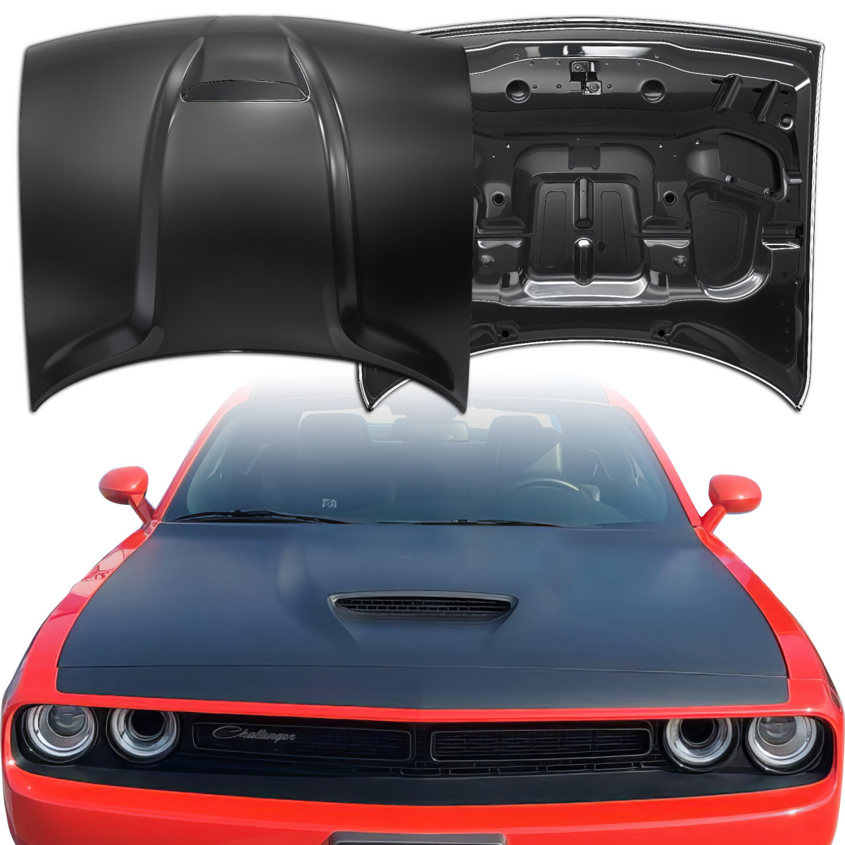Modify your Dodge Challenger 2008 with our Exterior/Hoods - 