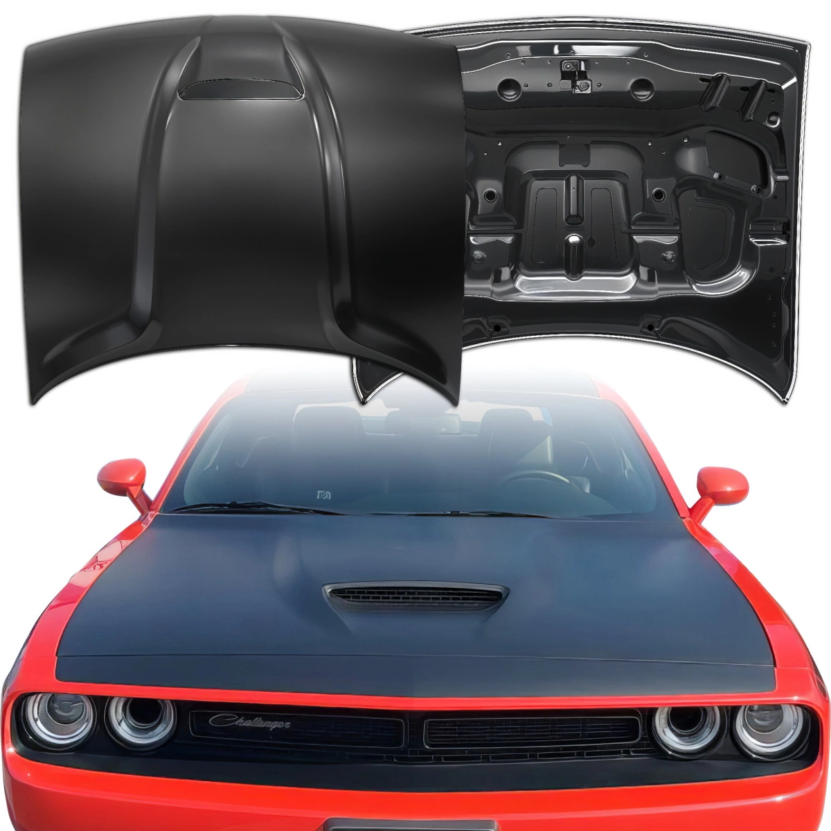 Modify your Dodge Challenger 2008 with our Exterior/Hoods - 1