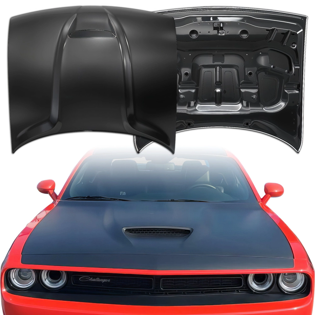 Modify your Dodge Challenger 2008 with our Exterior/Hoods - 7