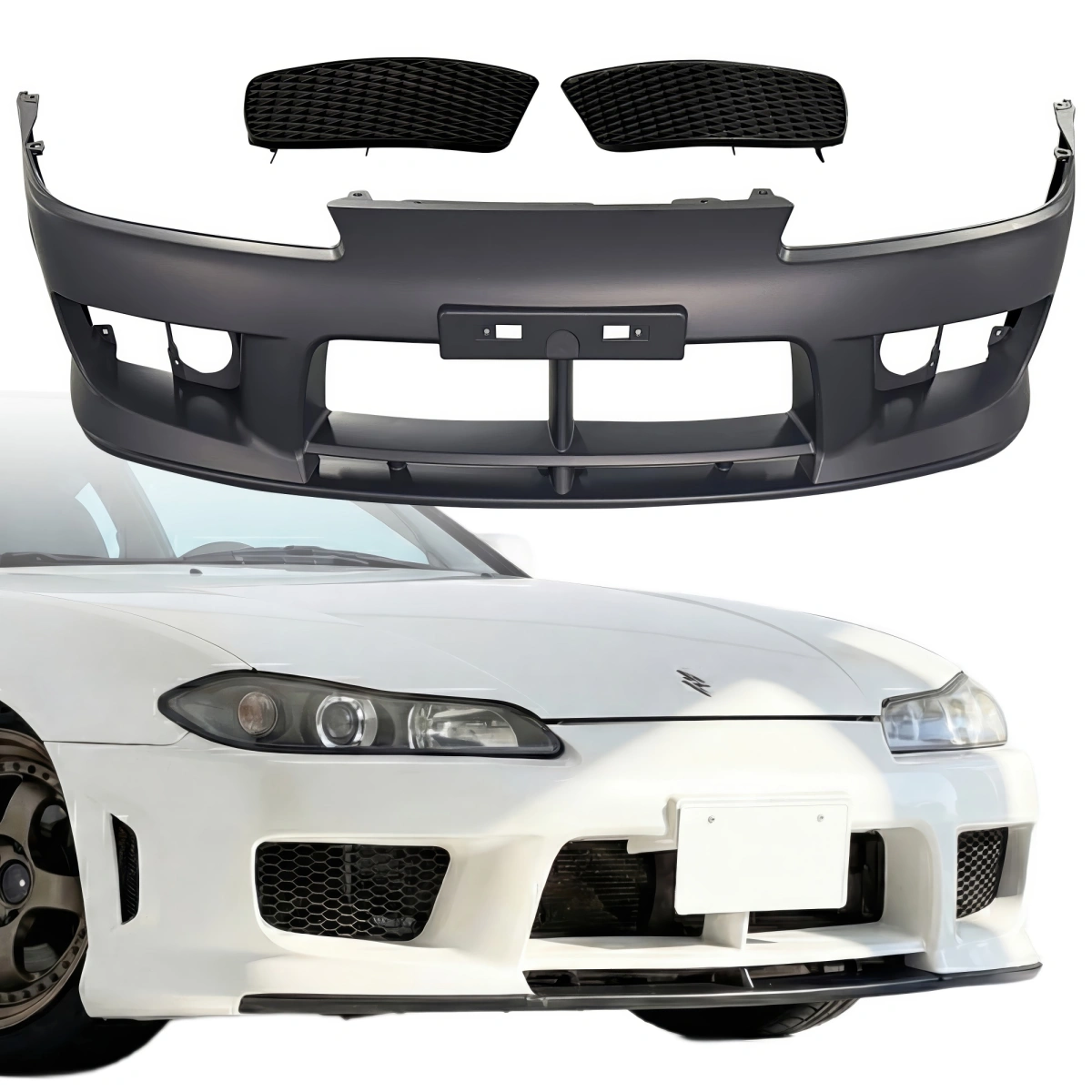 Modify your Nissan Silvia 1999 with our Exterior/Front Bumpers - 1