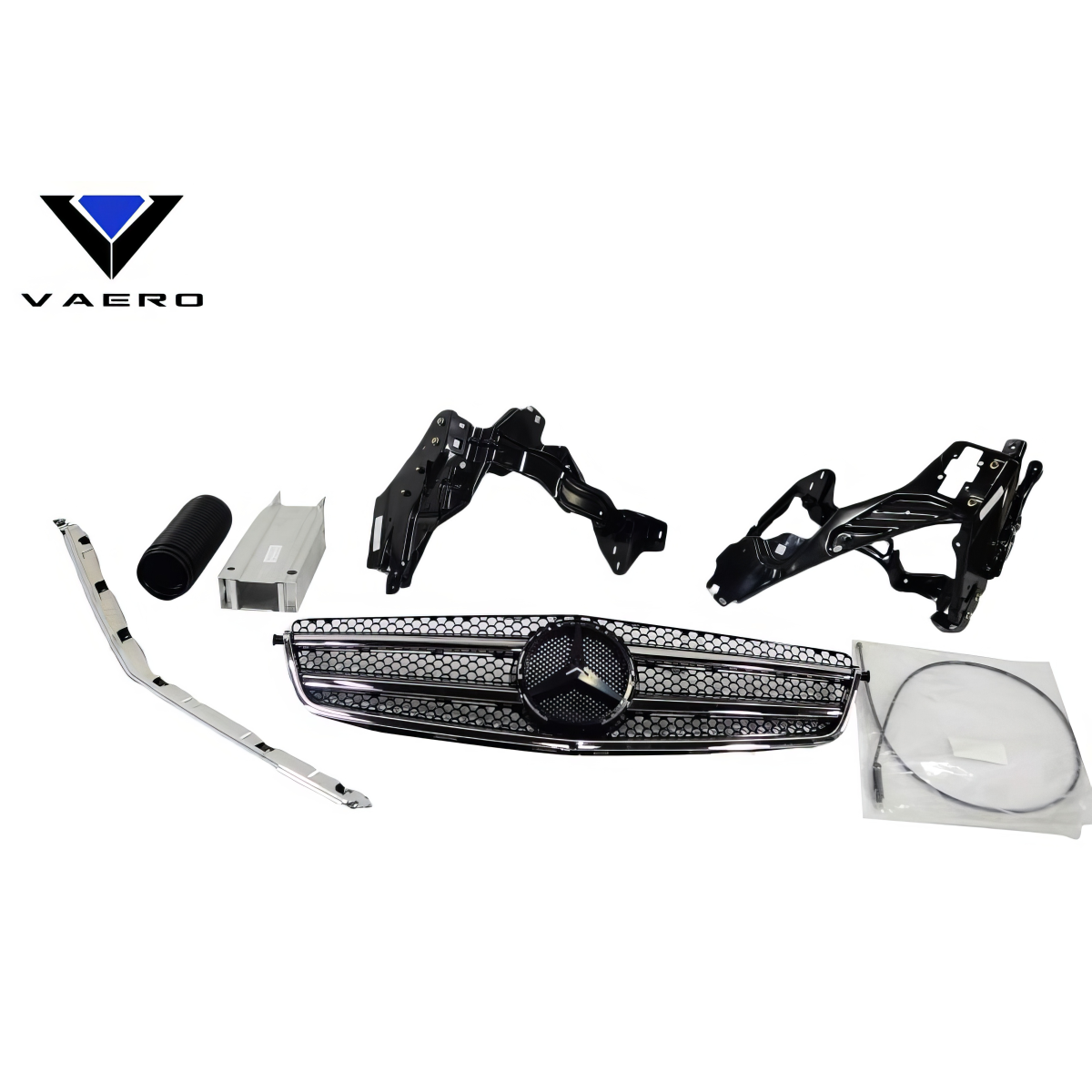 Modify your Mercedes-Benz C300 2008 with our Accessories/Other Accessories - Front angle showing grille and mounting accessories