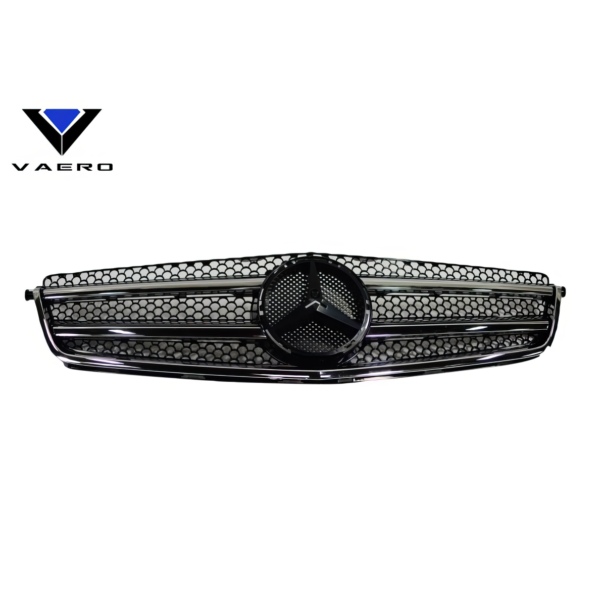 Modify your Mercedes-Benz C300 2008 with our Accessories/Other Accessories - Front view of grille part for Mercedes C300