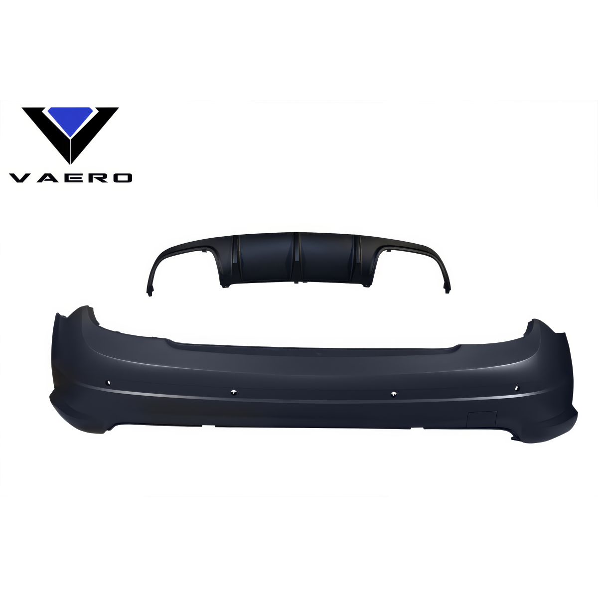 Modify your Mercedes-Benz C300 2008 with our Exterior/Rear Bumpers or Lips - Part shown from a top down perspective