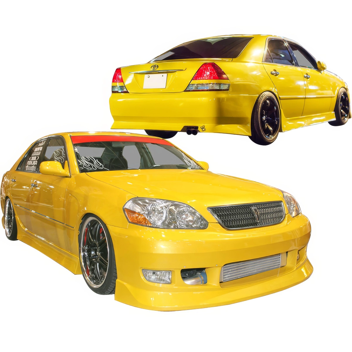 VSaero FRP FKON Body Kit 4pc JZX110 for Mark II Toyota 01-07