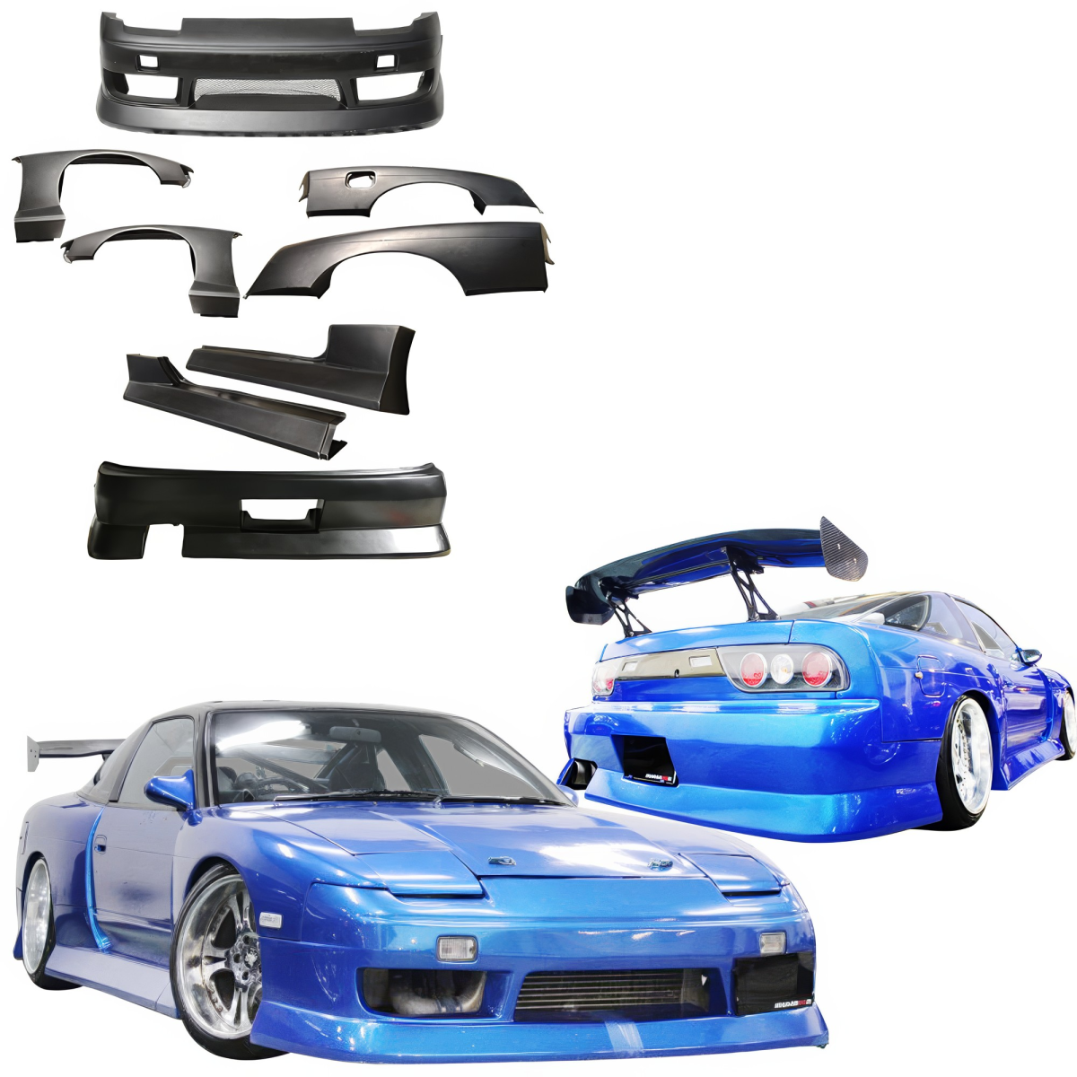 Modify your Nissan 240SX 1989 with our Exterior/Complete Body Kits - 