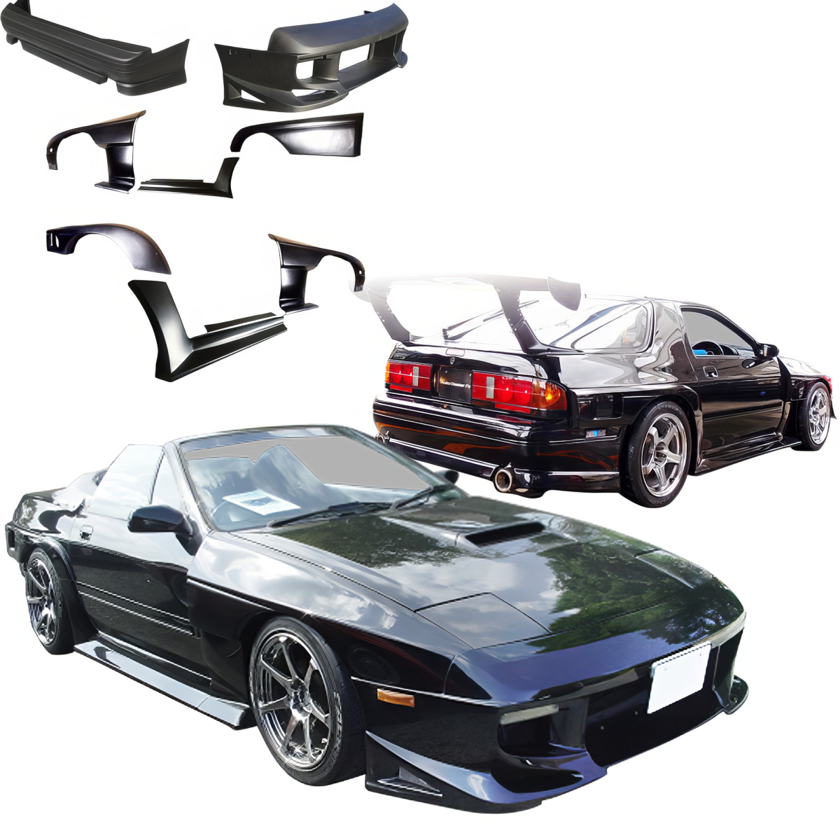 Modify your Mazda RX-7 1986 with our Exterior/Complete Body Kits - 