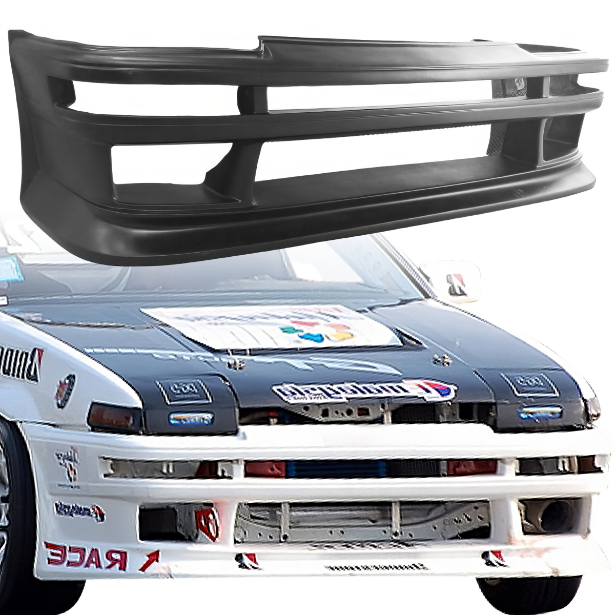 Modify your Toyota Corolla 1984 with our Exterior/Front Bumpers or Lips - 