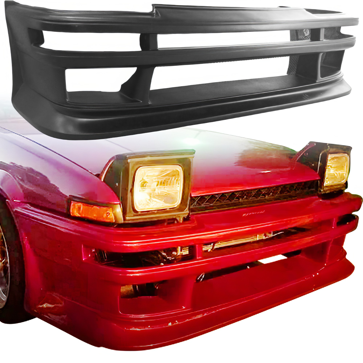 Modify your Toyota Corolla 1984 with our Exterior/Front Bumpers or Lips - 