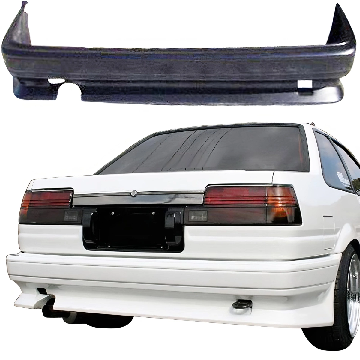 Modify your Toyota Corolla 1984 with our Exterior/Rear Bumpers - 1