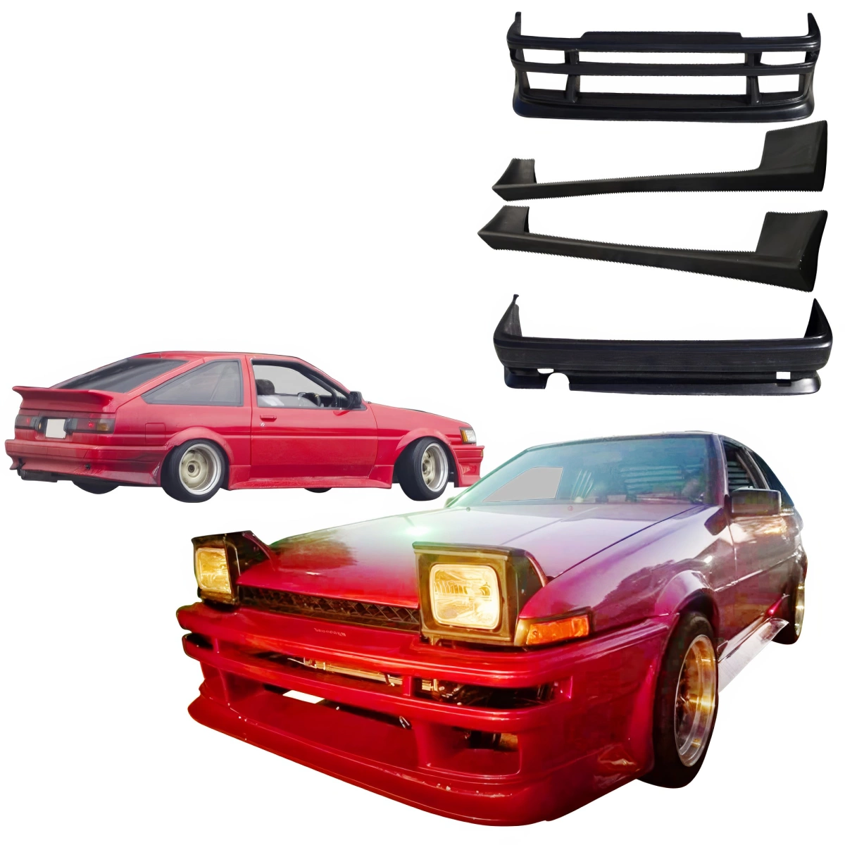Modify your Toyota Corolla 1984 with our Exterior/Complete Body Kits - 2