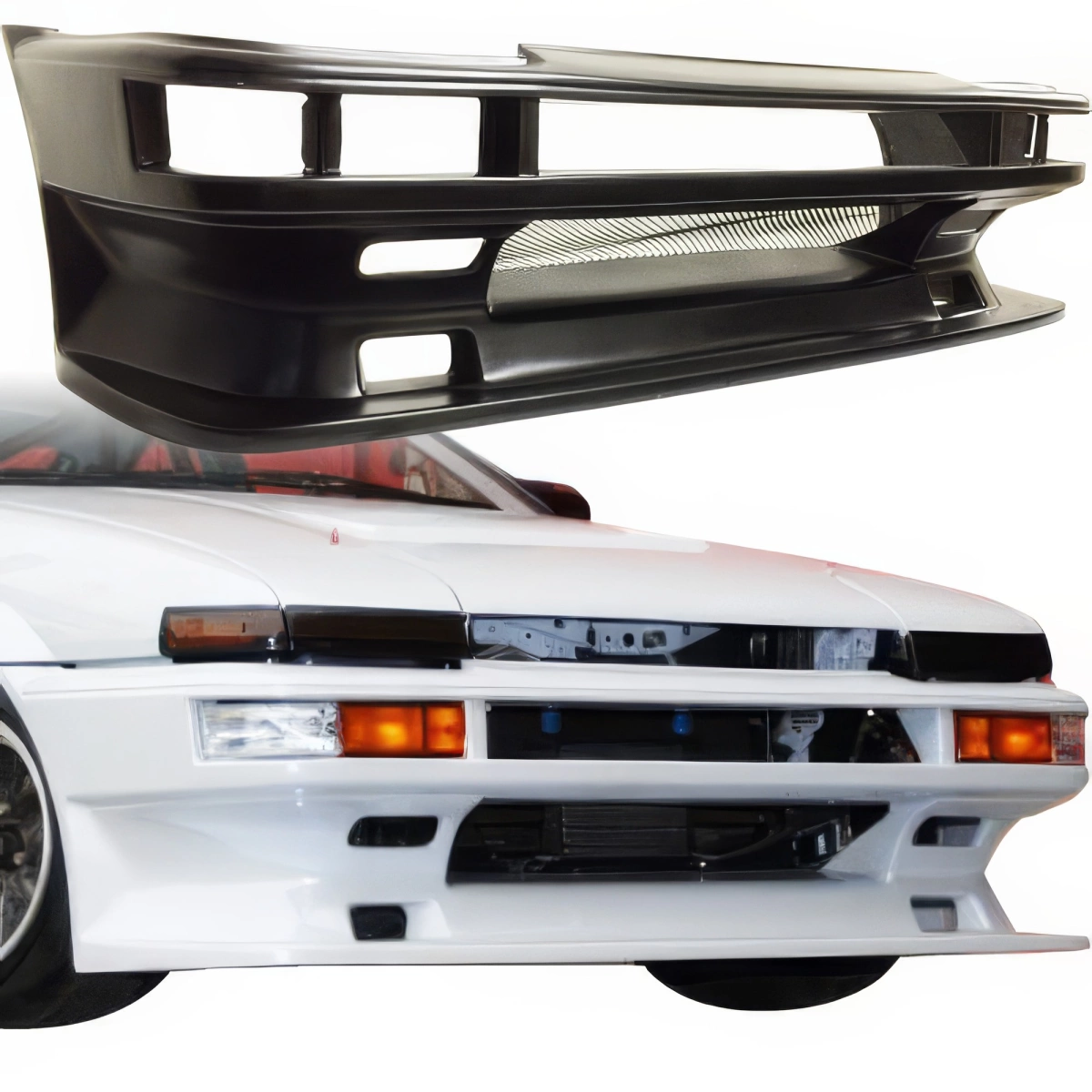Modify your Toyota Corolla 1984 with our Exterior/Front Bumpers - 1