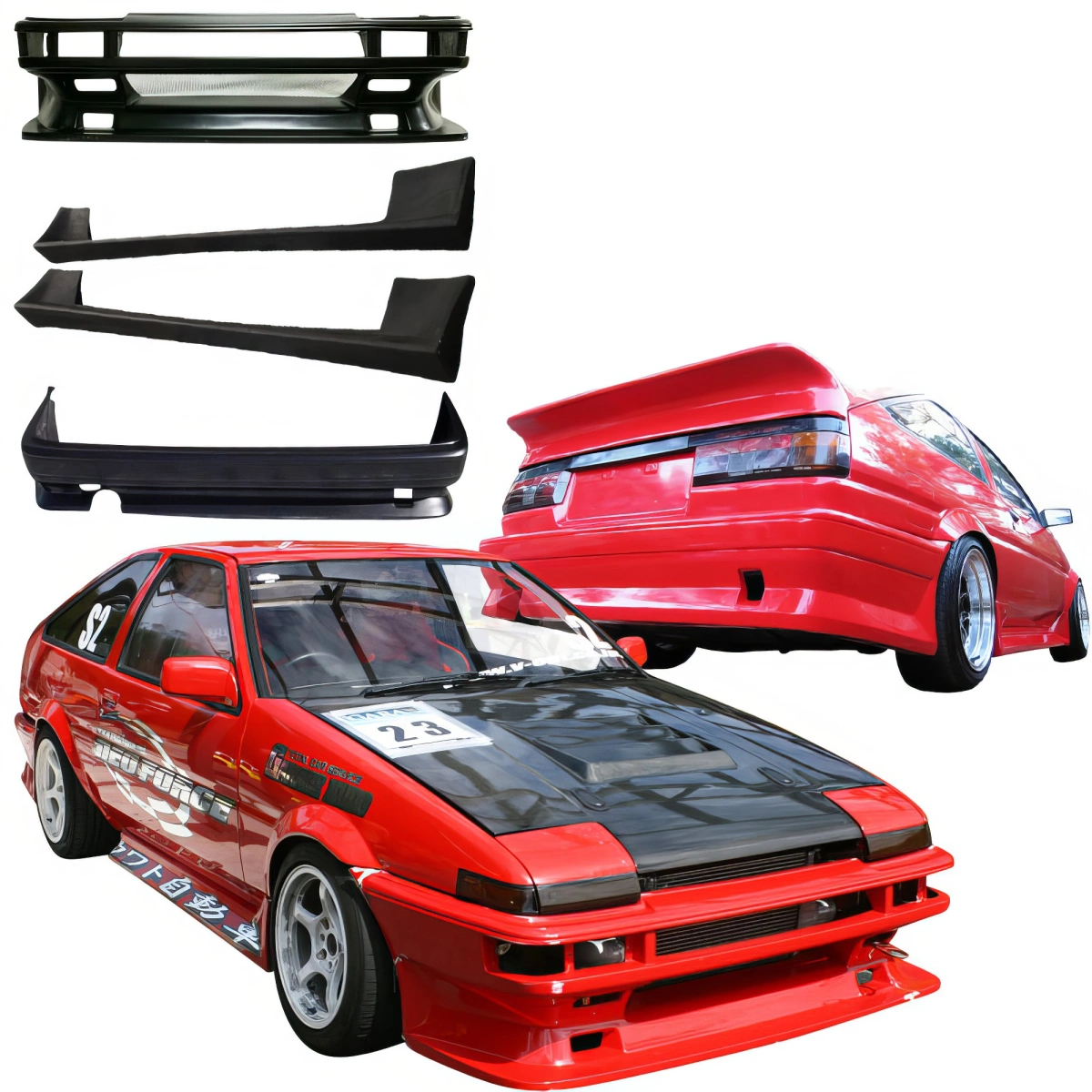 Modify your Toyota Corolla 1984 with our Exterior/Complete Body Kits - 8