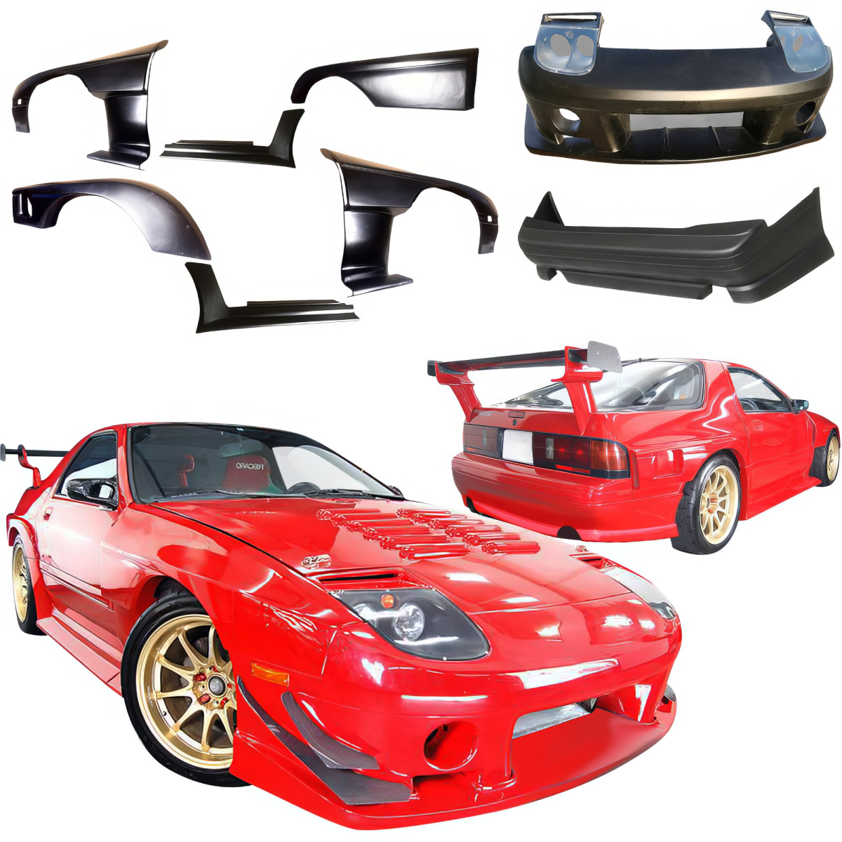 Modify your Mazda RX-7 1986 with our Exterior/Complete Body Kits - 