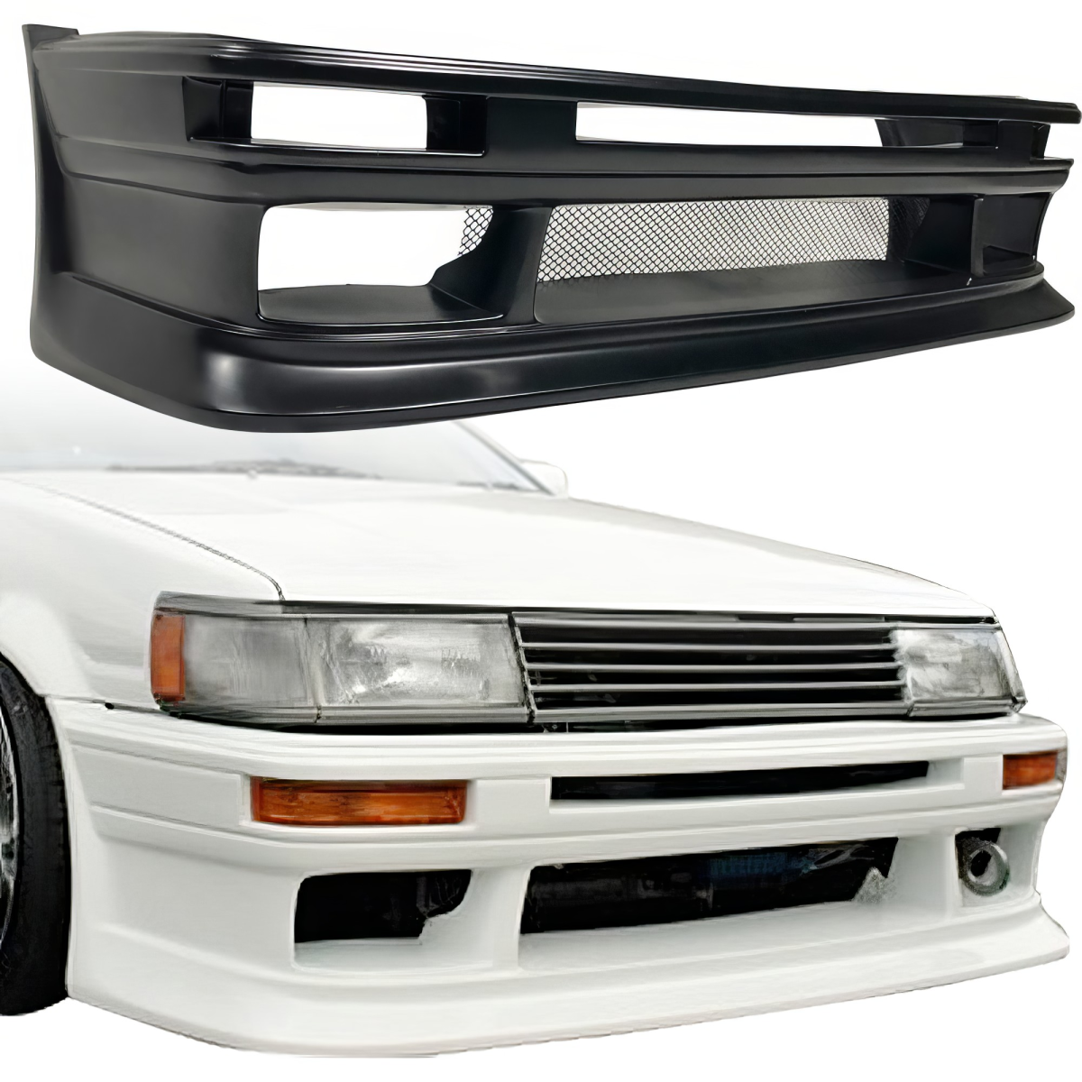 Modify your Toyota Corolla 1984 with our Exterior/Front Bumpers or Lips - 