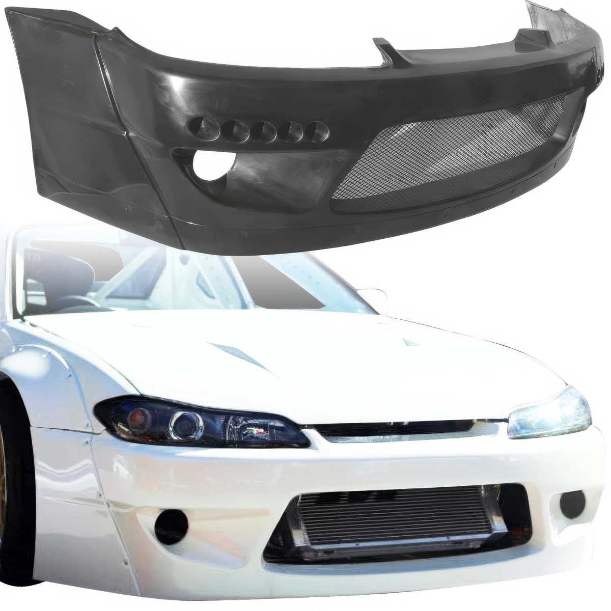 Modify your Nissan Silvia 1999 with our Exterior/Front Bumpers - 1