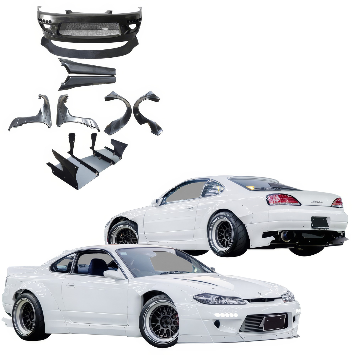 Modify your Nissan Silvia 1999 with our Exterior/Complete Body Kits - 