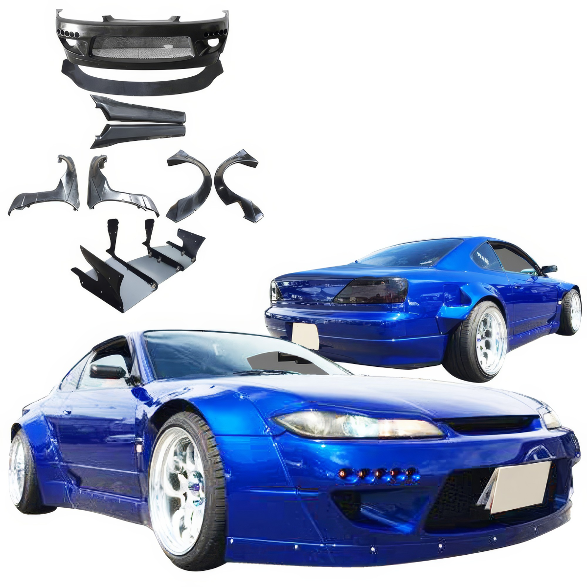 Modify your Nissan Silvia 1999 with our Exterior/Complete Body Kits - 