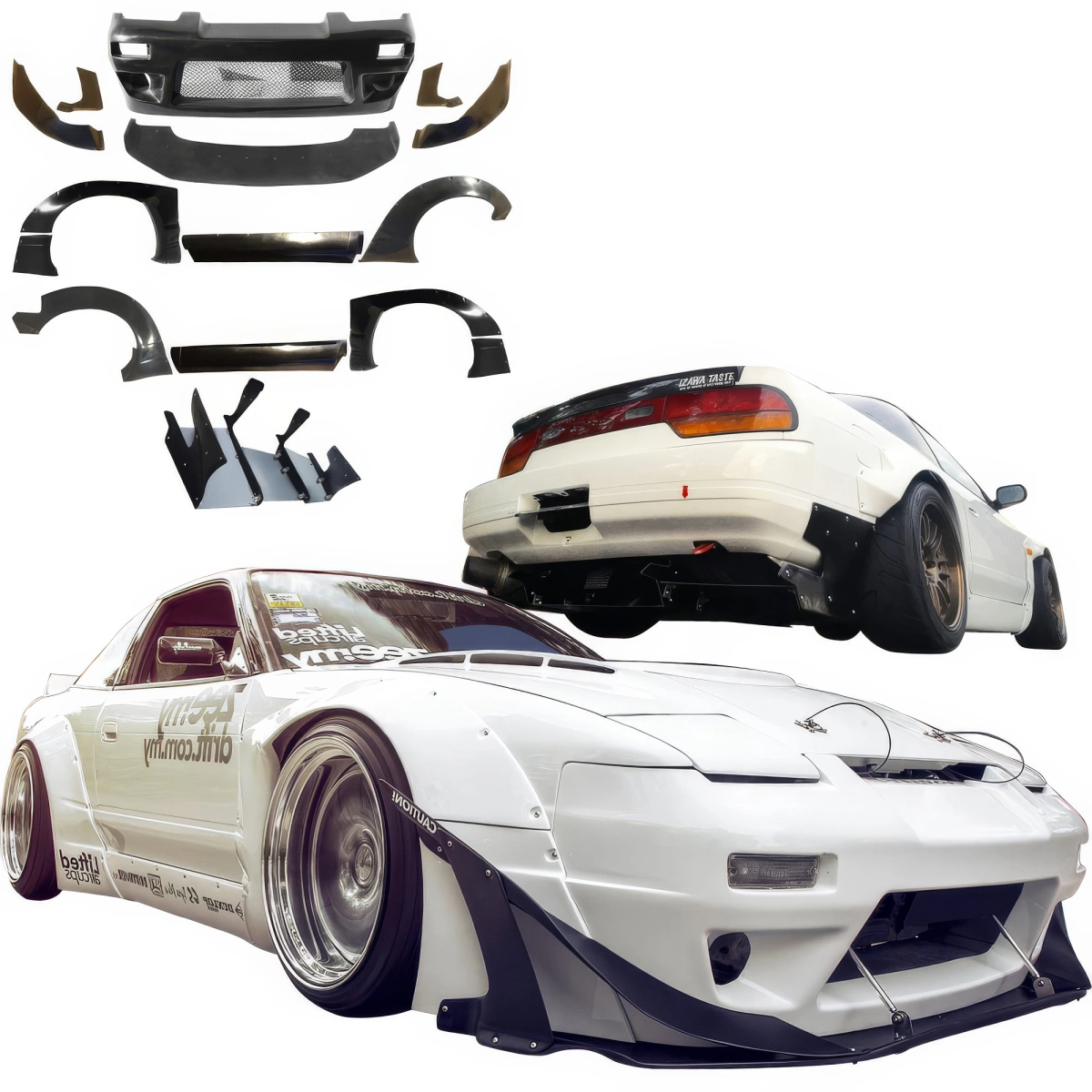 Modify your Nissan 240SX 1989 with our Exterior/Complete Body Kits - 1