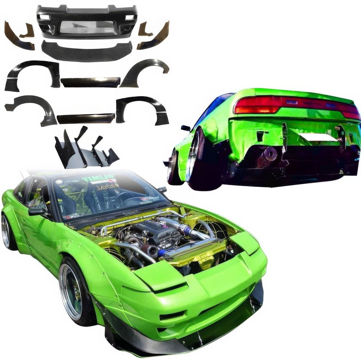Modify your Nissan 240SX 1989 with our Exterior/Complete Body Kits - 3
