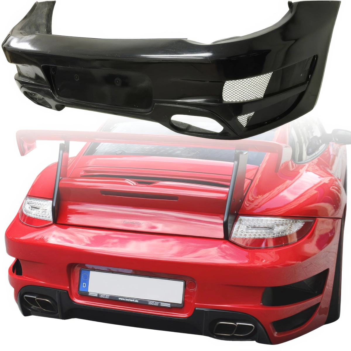 Modify your Porsche 911 2009 with our Exterior/Rear Bumpers - 9