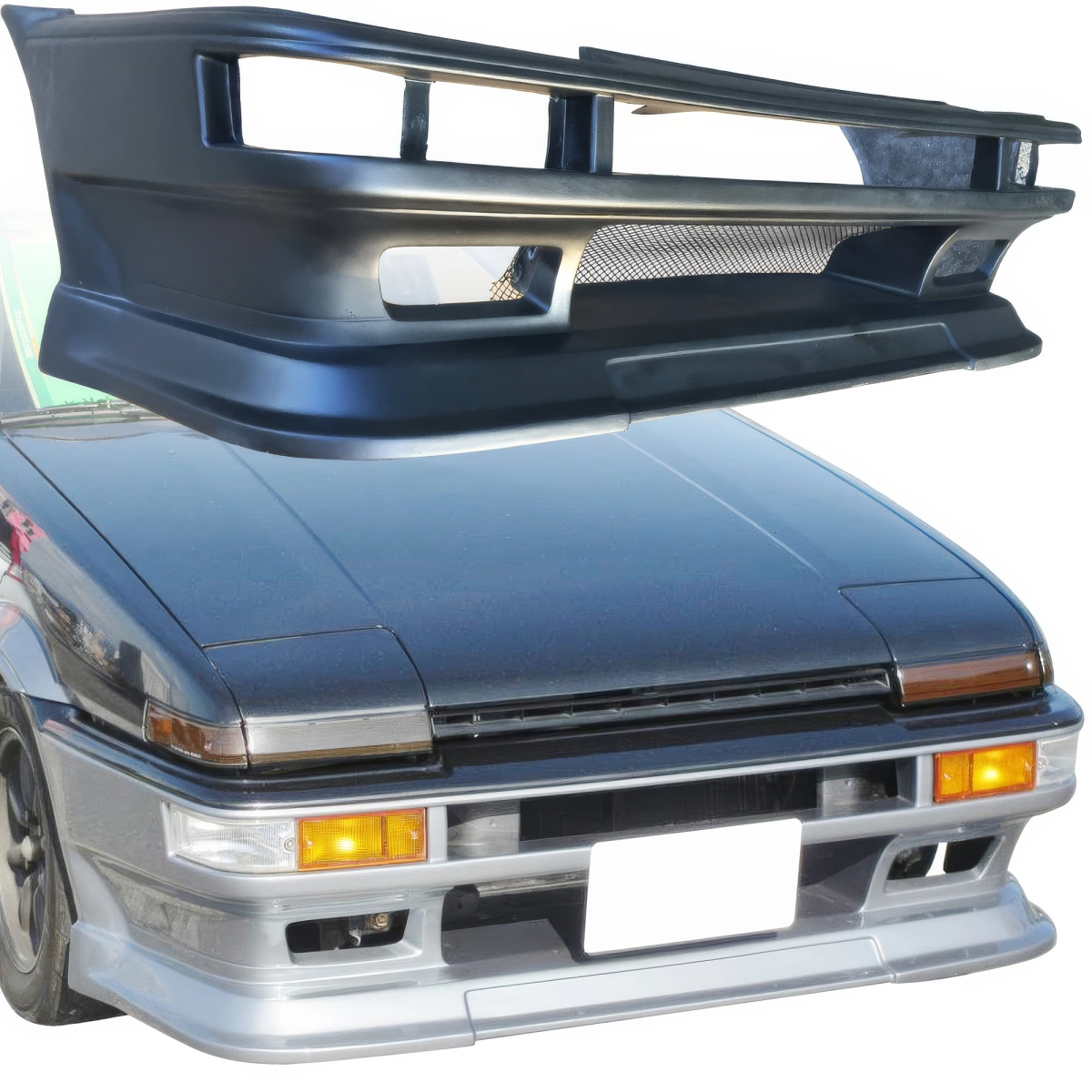 Modify your Toyota Corolla 1984 with our Exterior/Front Bumpers - 1