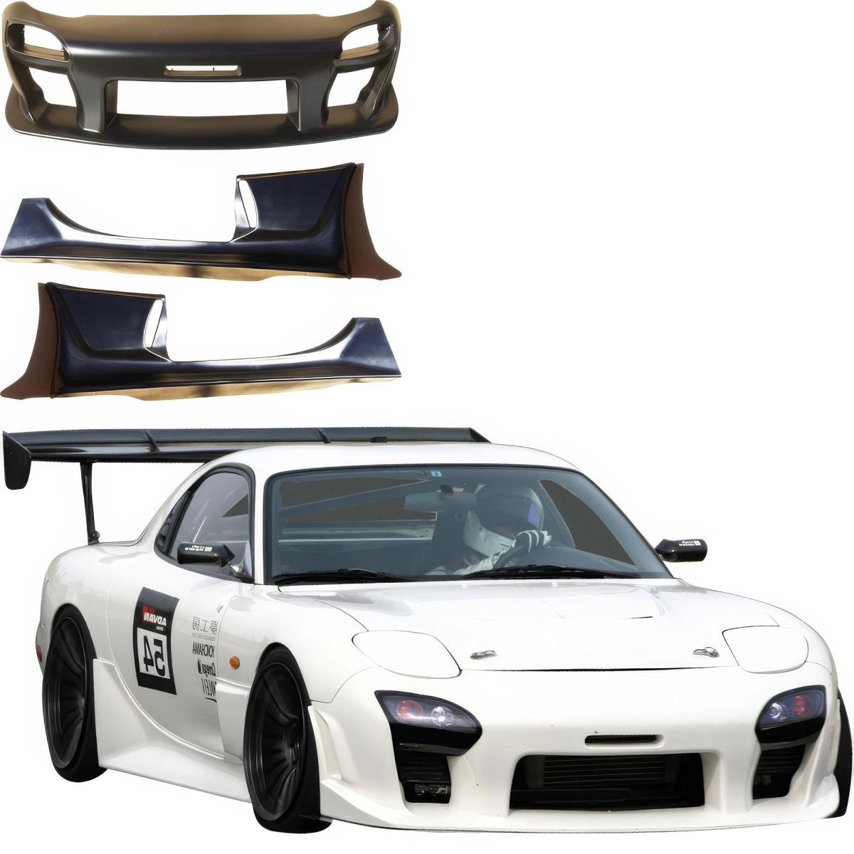 Modify your Mazda RX-7 1993 with our Exterior/Complete Body Kits - 1