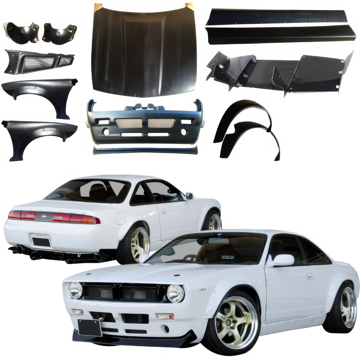 Modify your Nissan 240SX 1995 with our Exterior/Complete Body Kits - 