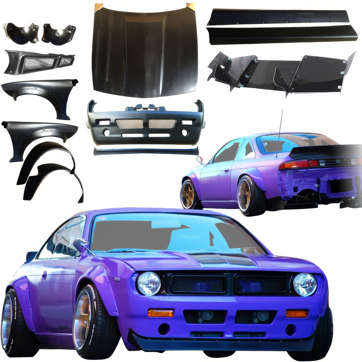 Modify your Nissan 240SX 1995 with our Exterior/Complete Body Kits - 